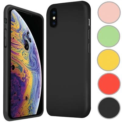 COOLGADGET Schutzhülle Silikon Hülle Für Apple iPhone X / Xs Handy Tasche Case Cover matt