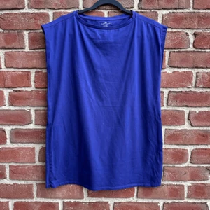 Camiseta deportiva elástica Eileen Fisher $148 Pima cuello barco túnica larga talla XXS - Imagen 1 de 7