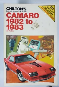 Vintage Chilton Shop Manual for Chevy Camaro Sports / Muscle Car 1982-1983 - Imagen 1 de 4