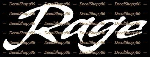 Rage Broadheads - Archery/Hunting/Outdoor - Vinyl Die-Cut Peel N' Stick Decals