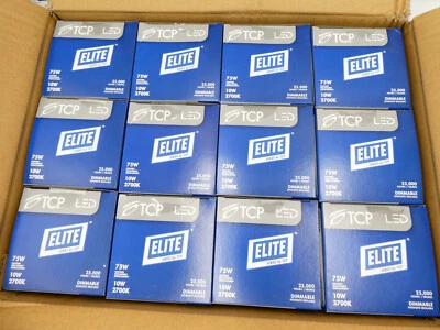 🍀 NEW! TCP 12W 2700K LED Lamp Bulb Dimmable Wide Flood Light PAR30 12 ct Case - Image 1 of 4