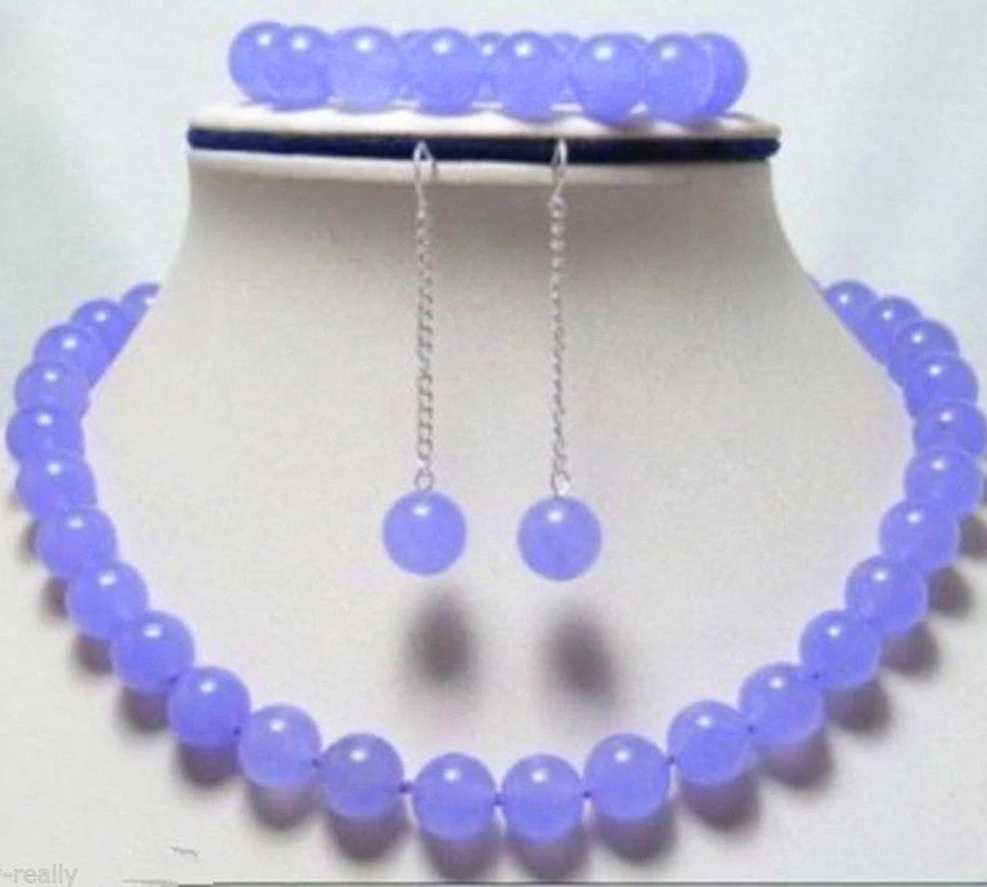 6/8/10/ 12mm Alexandrite Gems Smooth Round Beads Necklace 18" Bracelet Earrings  - Image 1 of 4