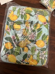 Vera Bradley Cotton Laptop Sleeve Lemon Grove NEW Retail Computer Case Bag New - Picture 1 of 2