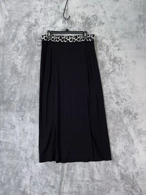 Без границ черный макси юбка женщин Junior 11/13 разрезы эластичный пояс - Изображение 1 из 4
