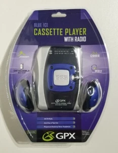 Vintage 1990's GPX Blue Ice AM/FM Radio Cassette Player C3127 ☆ New ☆ - Picture 1 of 6