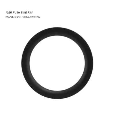 12 Inch Kids Carbon Bicycle Wheel Rim Width 30mm Clincher Tubeless Childen - Image 1 of 4