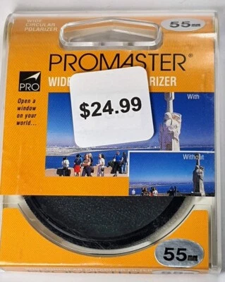 Promaster 55mm Wide Circular Polarizer CPL Glass Lens Filter Japan Polarizing - Image 1 of 4