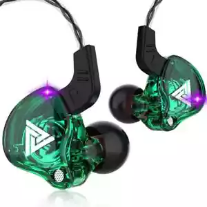 3.5 mm cable wired headphones QKZ AK6 Hi-Fi sound quality-green - Picture 1 of 6