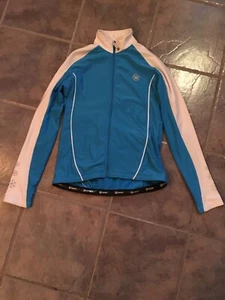 CANARI Light Full Zip Cycling Blue jacket. 84% polyester  16% spandex size M - Picture 1 of 6