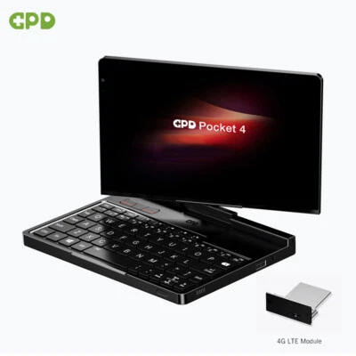 GPD Pocket 4 Mini PC Handheld AMD AI 9 HX370 32GB RAM + 2TB SSD + 4G LTE Module - Image 1 of 4