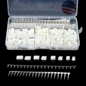 560Pcs 2-5Pin JST-XH 2.54mm Wire Male Female Housing Connector Bare Terminal Kit - Picture 1 of 6