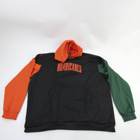 Miami Hurricanes adidas Sweatshirt Men's Black/Orange New Cover