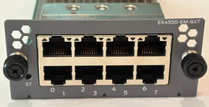 Juniper EX4550-EM-8XT 8 10GE 10Goase-T - Photo 1/3