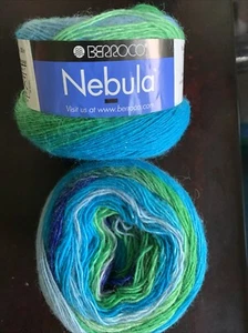 2 Balls Berroco Nebula 100% Superwash Merino Wool Fingering Self Striping Pisces - Picture 1 of 6