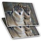 2 x Rectangle Stickers 7.5 cm - Wild Wolves Winter Animal Pack Wolf Cool Gift #8