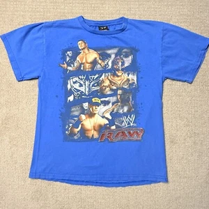 WWE RAW Wrestling 2008 Graphic T-Shirt John Cena Rey Mysterio Kids XL - Picture 1 of 6