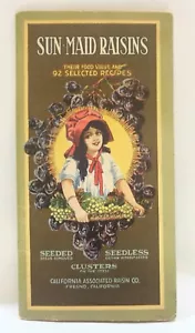Folleto de 92 recetas seleccionadas Sun-Maid Raisins 1915-1922 - Imagen 1 de 13