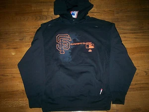 SAN FRANCISCO GIANTS NEW MLB MAJESTIC AC CHANGE UP AUTHENTIC HOODED SWEATSHIRT - Picture 1 of 2