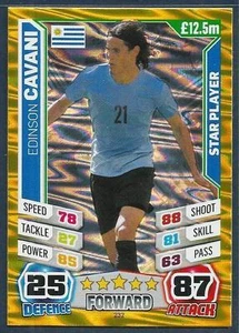 Topps Match Attax Brazil 2014 World Cup - #232 - Uruguay - Edinson Cavani - Gold Foil - Bild 1 von 1