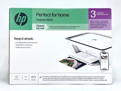 HP DeskJet 2820e Multifunktionsdrucker Drucker Scanner Kopierer WLAN -OHNE Tinte - Bild 1 von 4