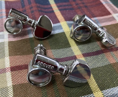 3 Vintage 1970s Grover/Gibson USA Milk Bottle Rotomatic Guitar Tuners, Bass Side - Image 1 of 4