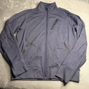 Lululemon Jacke Herren mittelblau durchgehender Reißverschluss Stretch sportlich Leistung Fitnessstudio - Bild 1 von 7