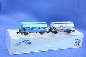 Aare Valley Models 1655-100 SBB Getreidewagen Upps 2er Set"Zucker"blau/OVP/Neu - Picture 1 of 3