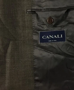 Chaqueta Traje Canali Hombre’s 40S Marrón 100% Lana Blazer Chaqueta 3 Botones Italia - Imagen 1 de 13