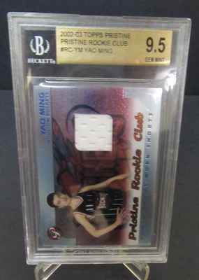 2002-03 Topps Pristine Pristine Rookie Club Yao Ming #PRC-YM BGS 9.5 GEM ESTADO PERFEITO RC - Imagem 1 de 4