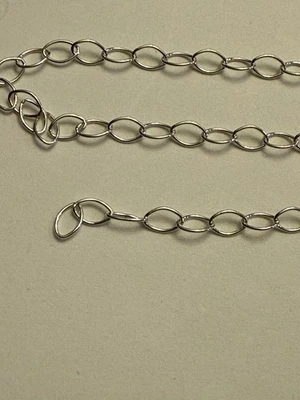 Sterling  silver 4.5x2.75mm cable chain 5ft - Image 1 of 4