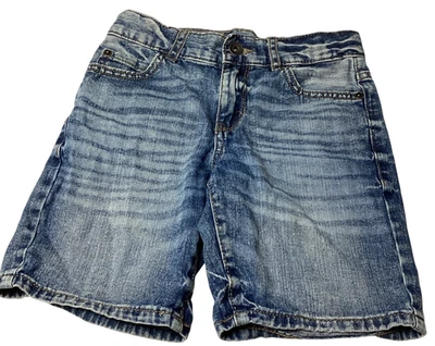 The Children's Place Boys Denim Shorts, 5 Pocket, Adjustable Waist Tabs, Size 8 - Image 1 of 4