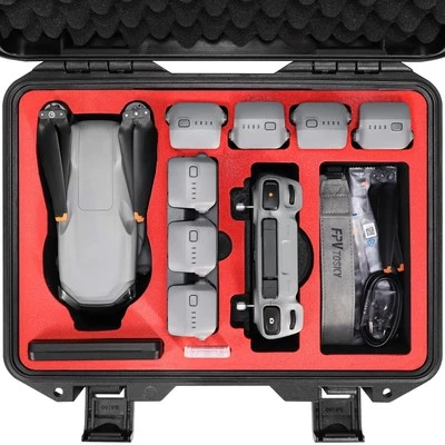 FPVTOSKY Hard Case for DJI Air 3S/Air 3 Drone/Fly More Combo, Waterproof Air 3S Hard S...