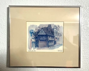Vintage Print of "Paul Revere Boston" by RE Kennedy. 31x22 - Picture 1 of 3