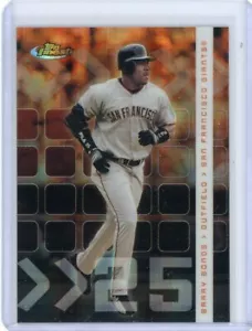 2002 Topps Finest Baseball X-Fractor #18 Barry Bonds #216/299 - Picture 1 of 2