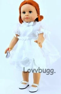 Weißes Kommunionkleid Set für American Girl 18" Puppenkleidung AUTO KOSTENLOSER VERSAND HINZUGEFÜGT! - Bild 1 von 12