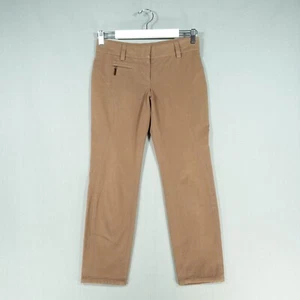 Brunello Cucinelli Trousers Womens 38 Brown Italian Cotton Blend Luxury Pants - Picture 1 of 24