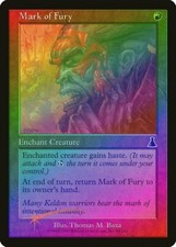 Mark of Fury FOIL Urza's Destiny PLD Red Common MAGIC GATHERING CARD ABUGames