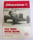 SILVERSTONE 22 Apr 1978 Itala Trophy Vintage Meeting Official Programme
