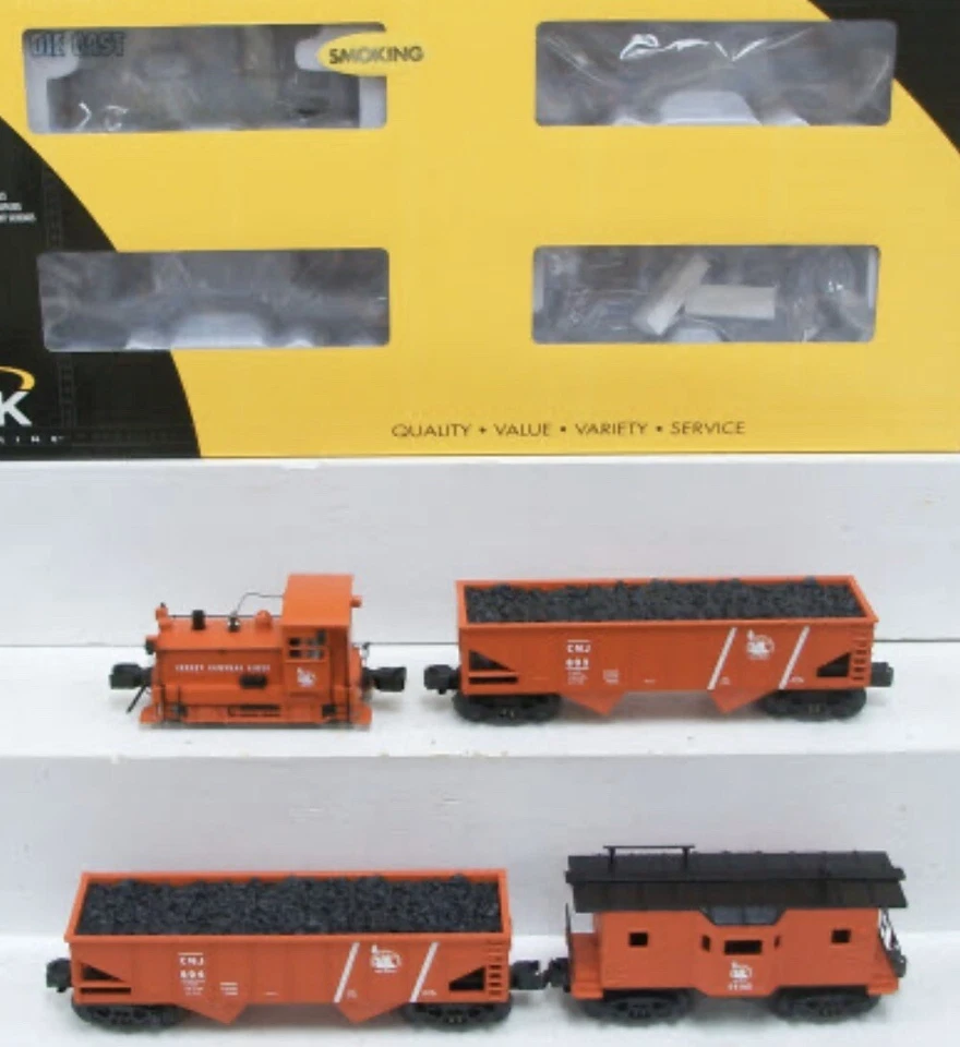 K-LINE JERSEY CENTRAL PLYMOUTH SWITCHER DIESEL ENGINE SET O GAUGE NEW OF CNJ - Image 1 of 1