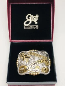 Gist SFT BIG TEX CHAMPION CLUB 2020 Belt Buckle 4.5”x3.5” - Picture 1 of 10