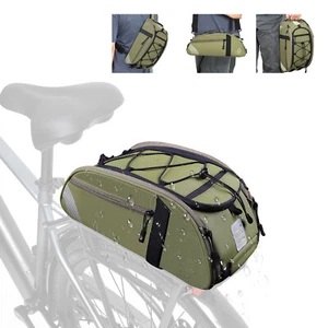 Waterproof Bike Rear Rack Bag Bicycle Trunk Backseat Rear Seat Cycling Chest Bag - Picture 1 of 8