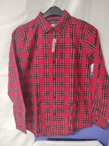 The Children's Place/ L2022/ L/ Boys Classic Red/Black/ Button Up SHIRT - Picture 1 of 18