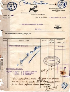 1934 Spain Austin Automobile Dealer Letterhead Jerez de la Frontera - Picture 1 of 1