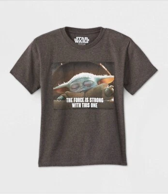 🍒 Boys' Short Seeve Star Wars the Chid Graphic T-Shirt Size L - Image 1 of 4
