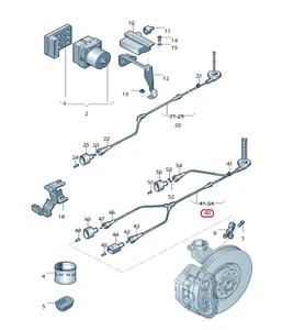 Original Volkswagen 1K0927903B Sensor, Wheel Speed Golf VI Superb Altea XL New - Picture 1 of 3