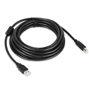5ft USB 2.0 High Speed Type A Male to Type B Male Printer Scanner Cable Cord Blk - Picture 1 of 1