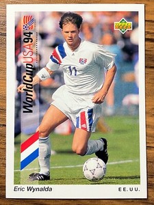Upper Deck 1993 World Cup USA Soccer Card #143 Eric Wynalda America