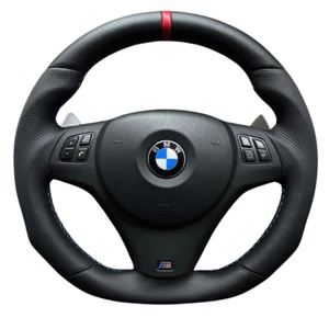 BMW M POWER M1 M3 DCT E90 E92 E93 E91 E81 E87 VOLANTE SAGOMATO SU MISURA - Foto 1 di 12