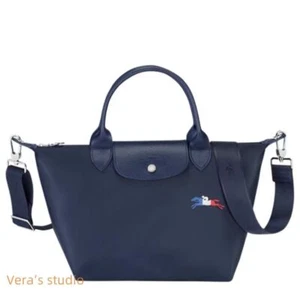 Longchamp M Gr. Tasche Handtasche Schultertasche Crossbody Bag Navysp - Bild 1 von 7