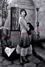 Vintage Old 1920's Photo reprint of Pretty Art Deco Era Woman Cloche Hat Dress